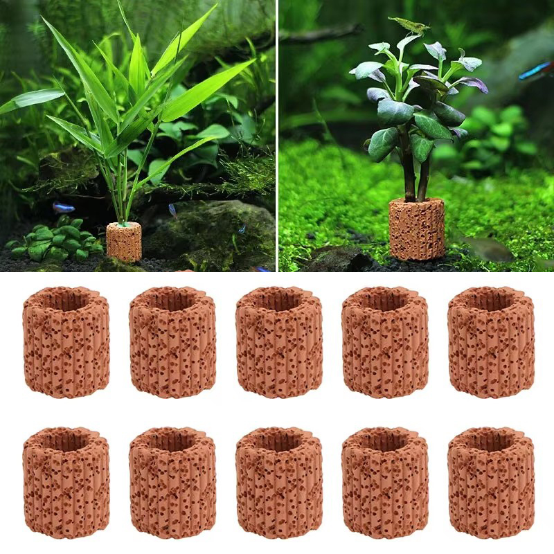 Aquarium Fish Pot - Aquatic Plant Fixed Ring for Aquarium