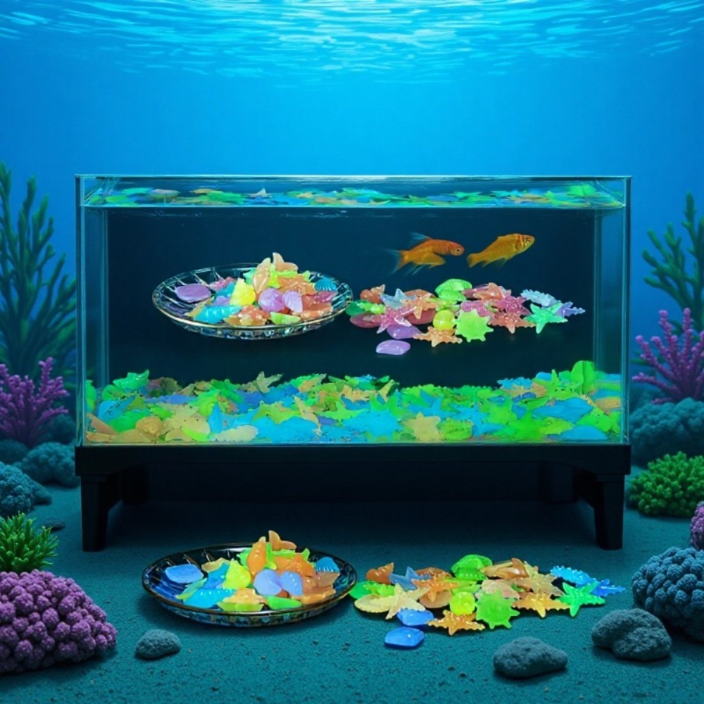 Aquarium Fish To Buy - Glowing Luminous Ocean Stones Fluorescent Conch