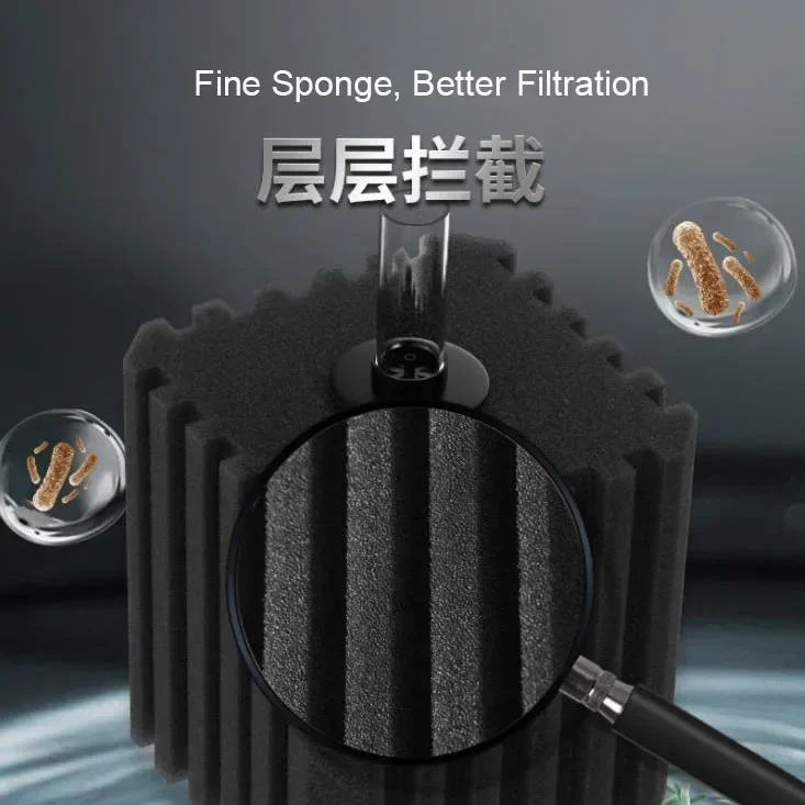 New Big Bio Sponge Filter for  - огляд і ціна Air Pump Silent