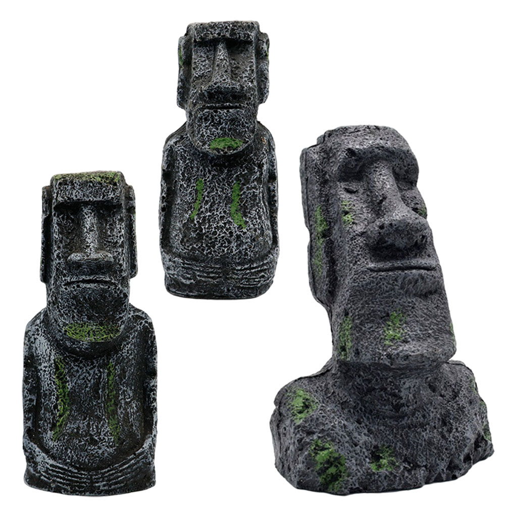 Aquarium Moai Statues Easter I - огляд і ціна Aquarium Fish Pot