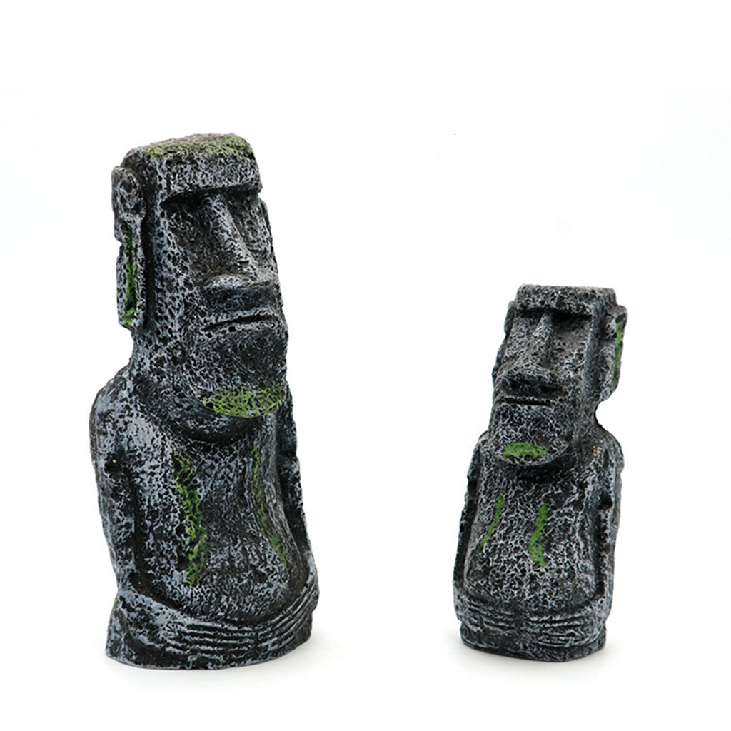 Aquarium Moai Statues Easter I - огляд і ціна Aquarium Fish Pot