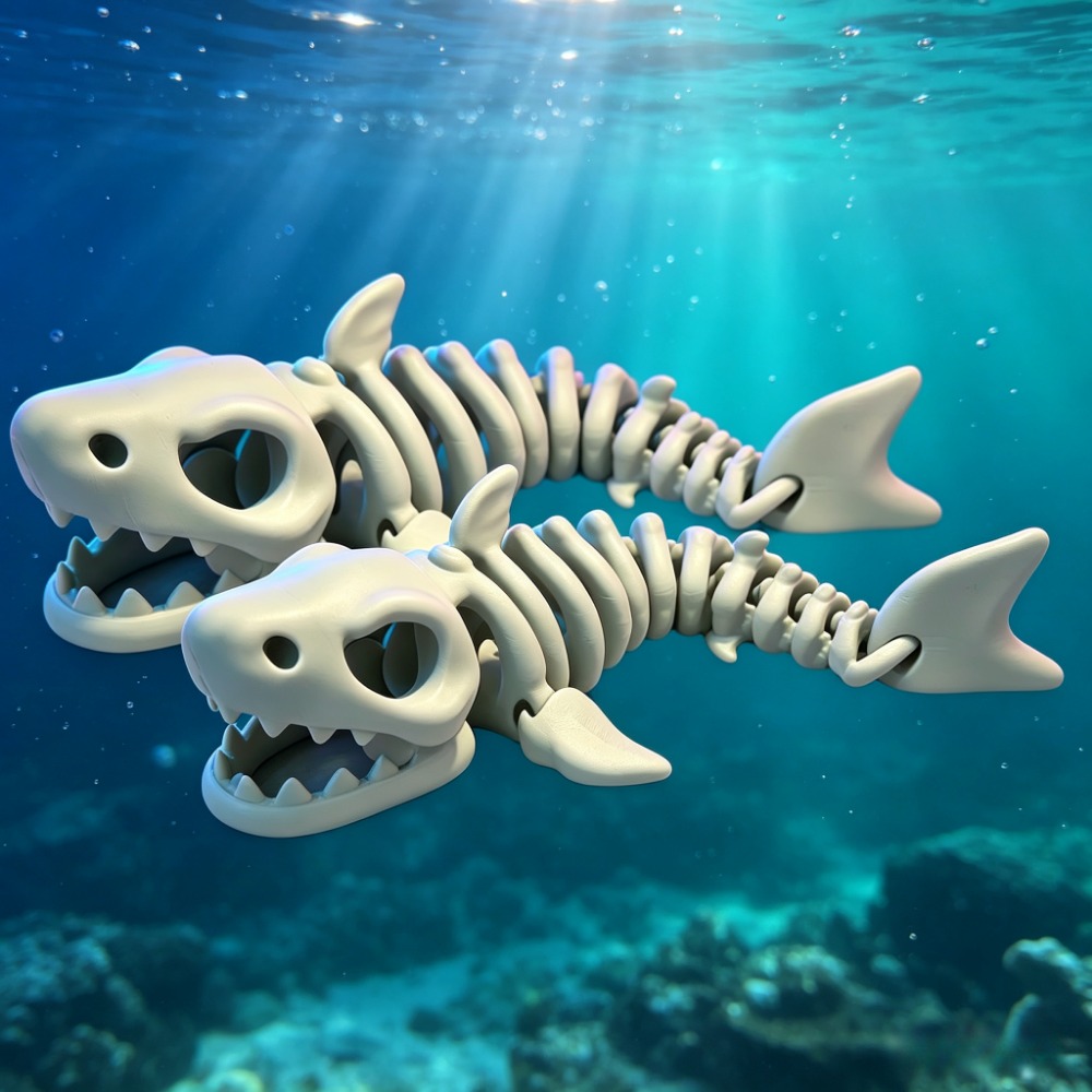Shark Skeleton Aquarium Decor  - огляд і ціна Aquarium Fish To Buy