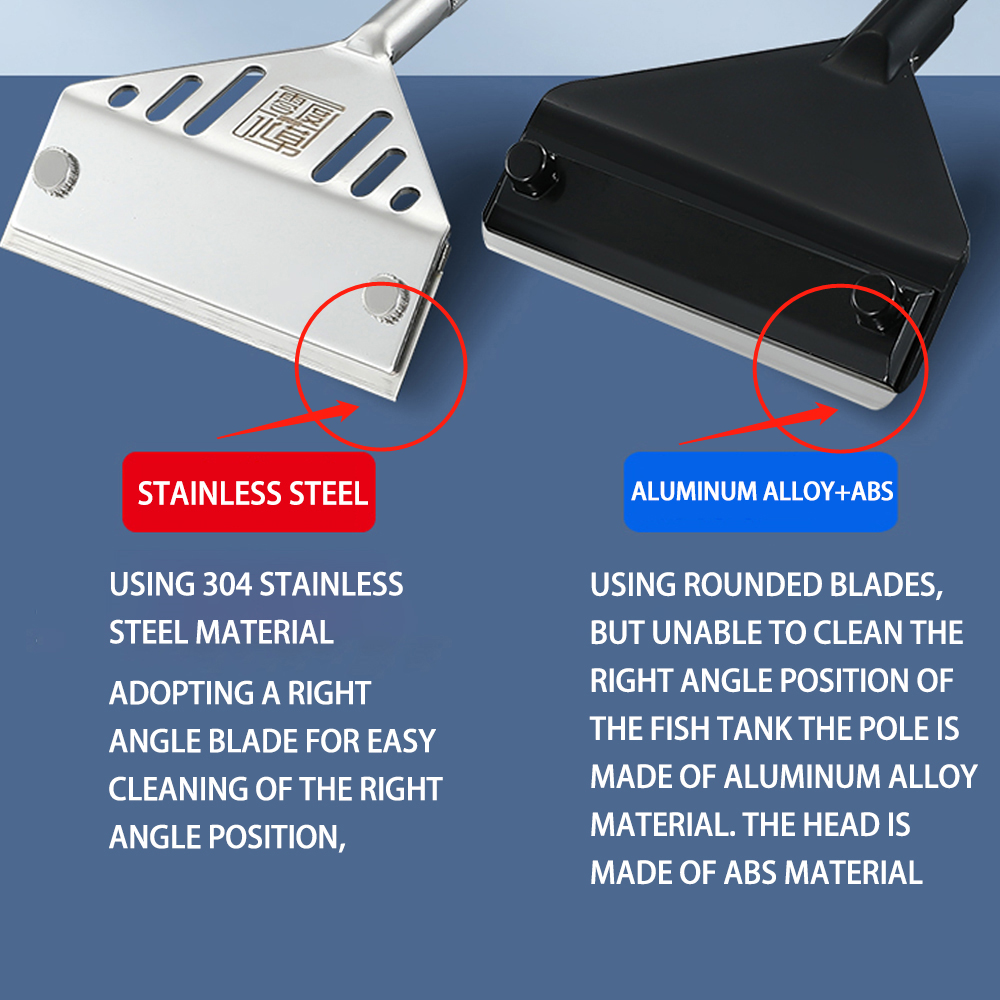 Aquarium Stainless Steel Fish  - огляд і ціна Algae Scraper Blade