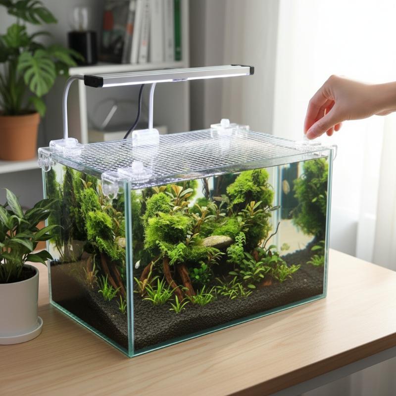 1Pcs Fish Tank Net Anti Jumpin - огляд і ціна Aquarium Fish Jump Guard