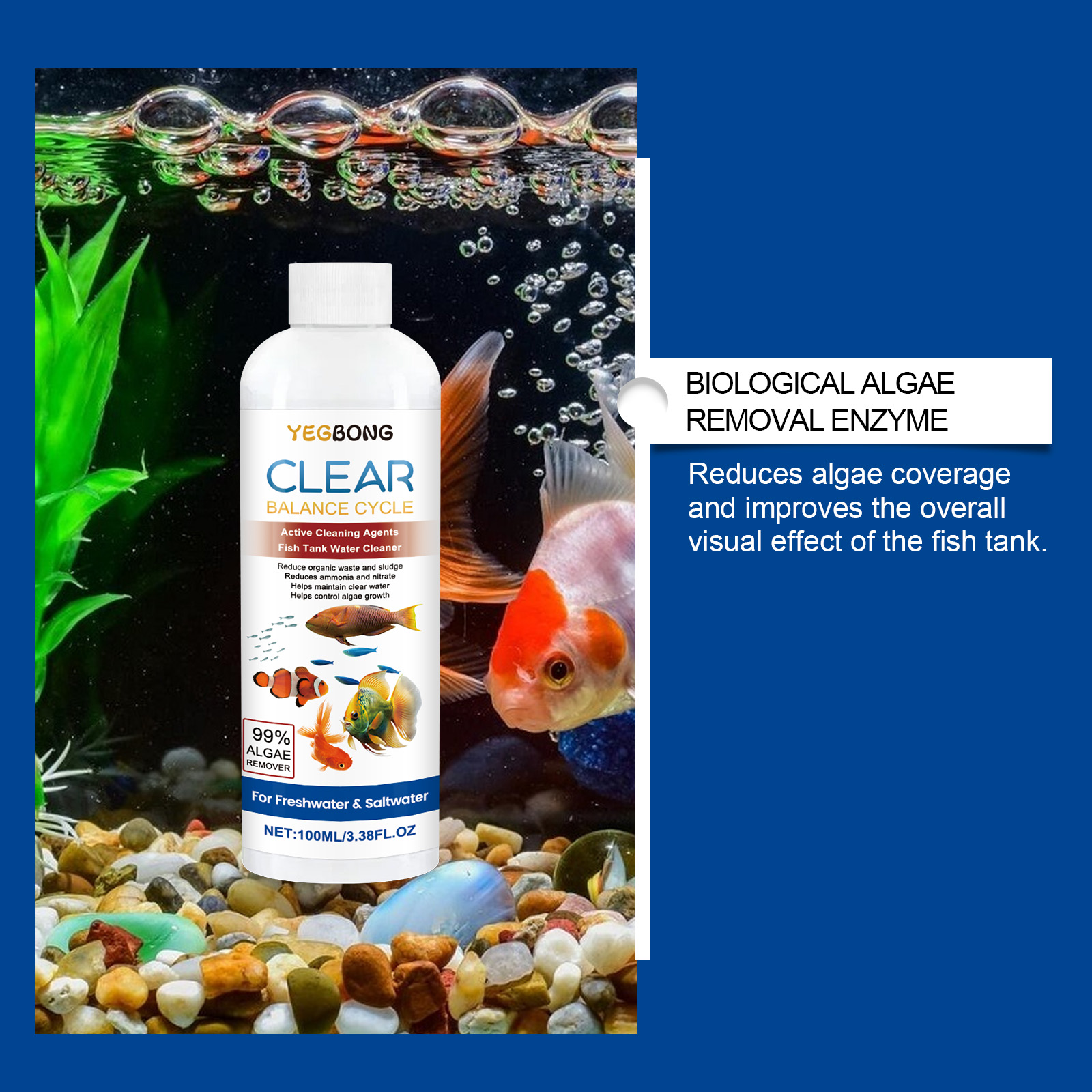 Aquarium Water Clarifier 100ml - огляд і ціна Aquarium Fish Care