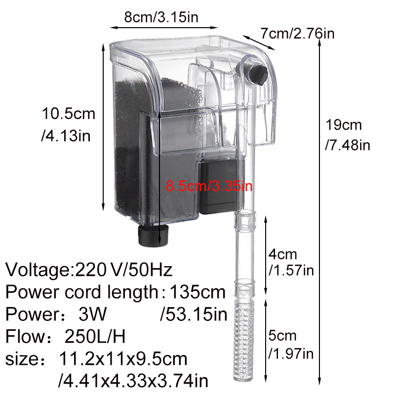 Aquarium Filter Fish Tank Sile - огляд і ціна Air Pump Silent
