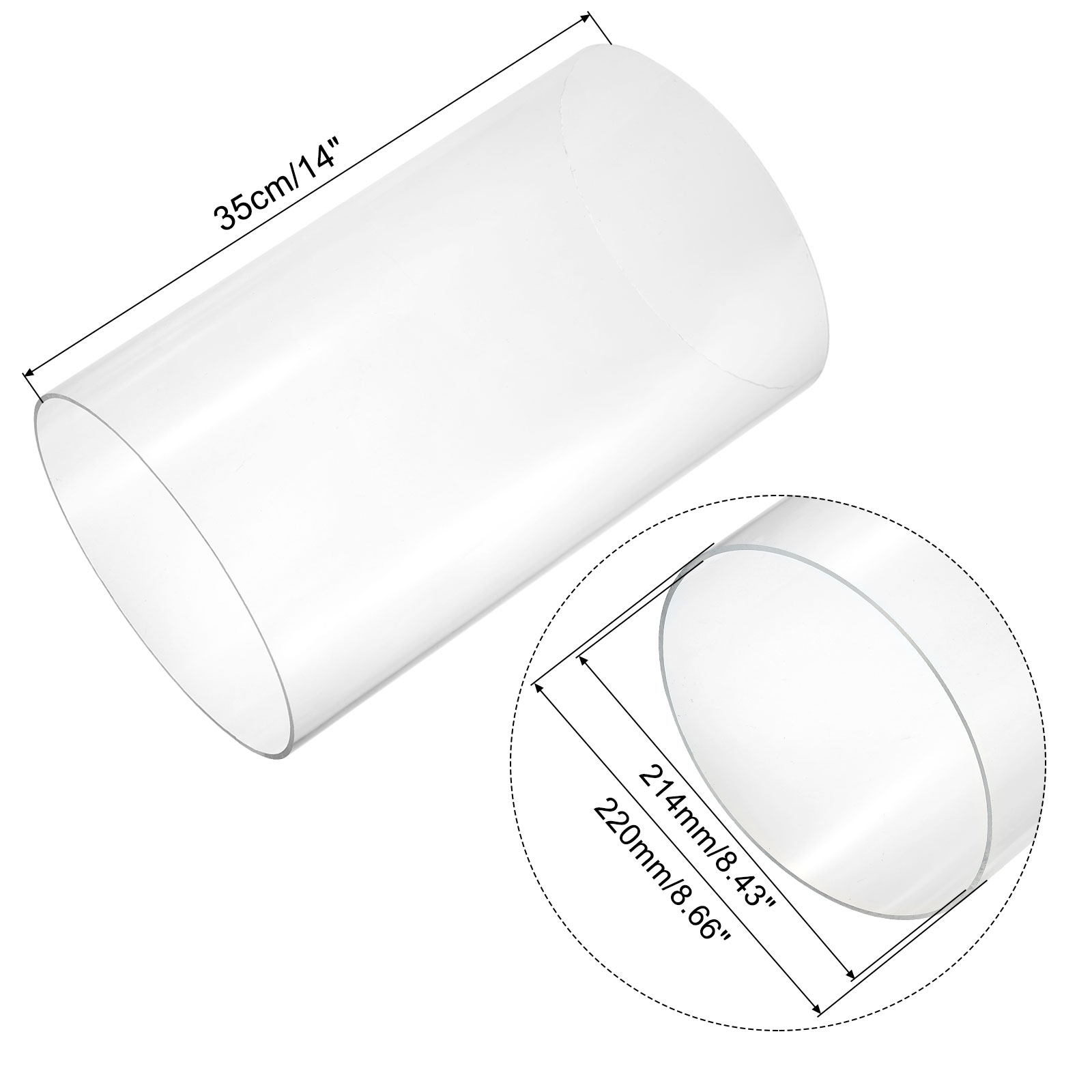 350mm Transparent Acrylic Aqua - огляд і ціна Aquarium Fishing