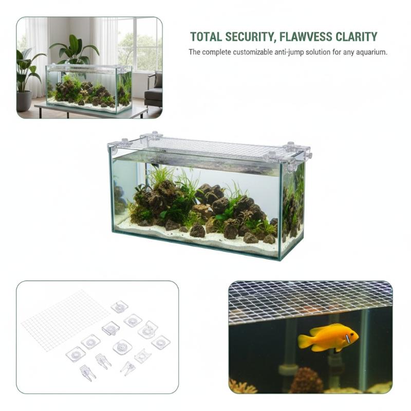 1Pcs Anti Escape Fish Tank Net - огляд і ціна Aquarium Fish Jump Guard