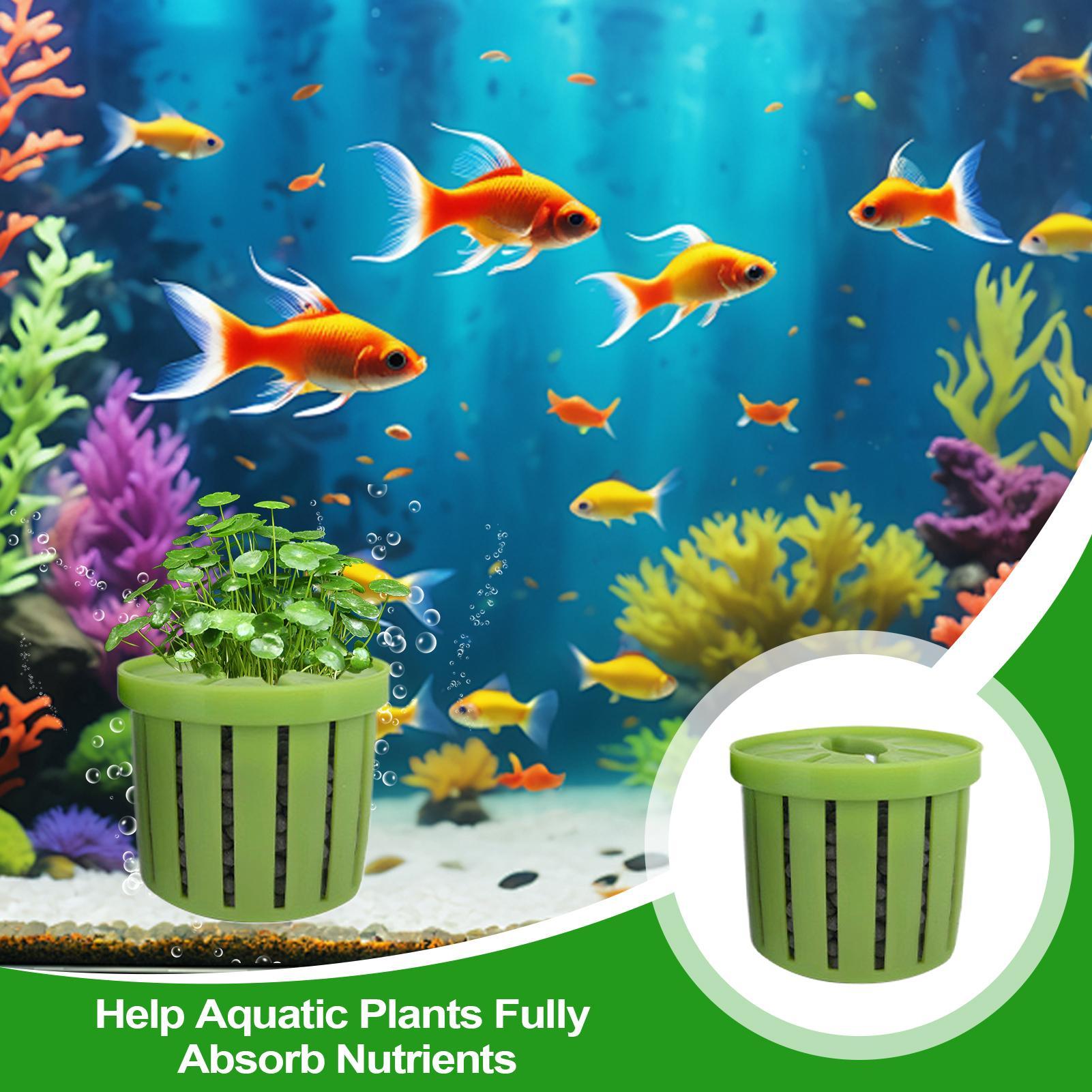4 Pieces Aquarium Planter Pot  - огляд і ціна Aquarium Fish Pot