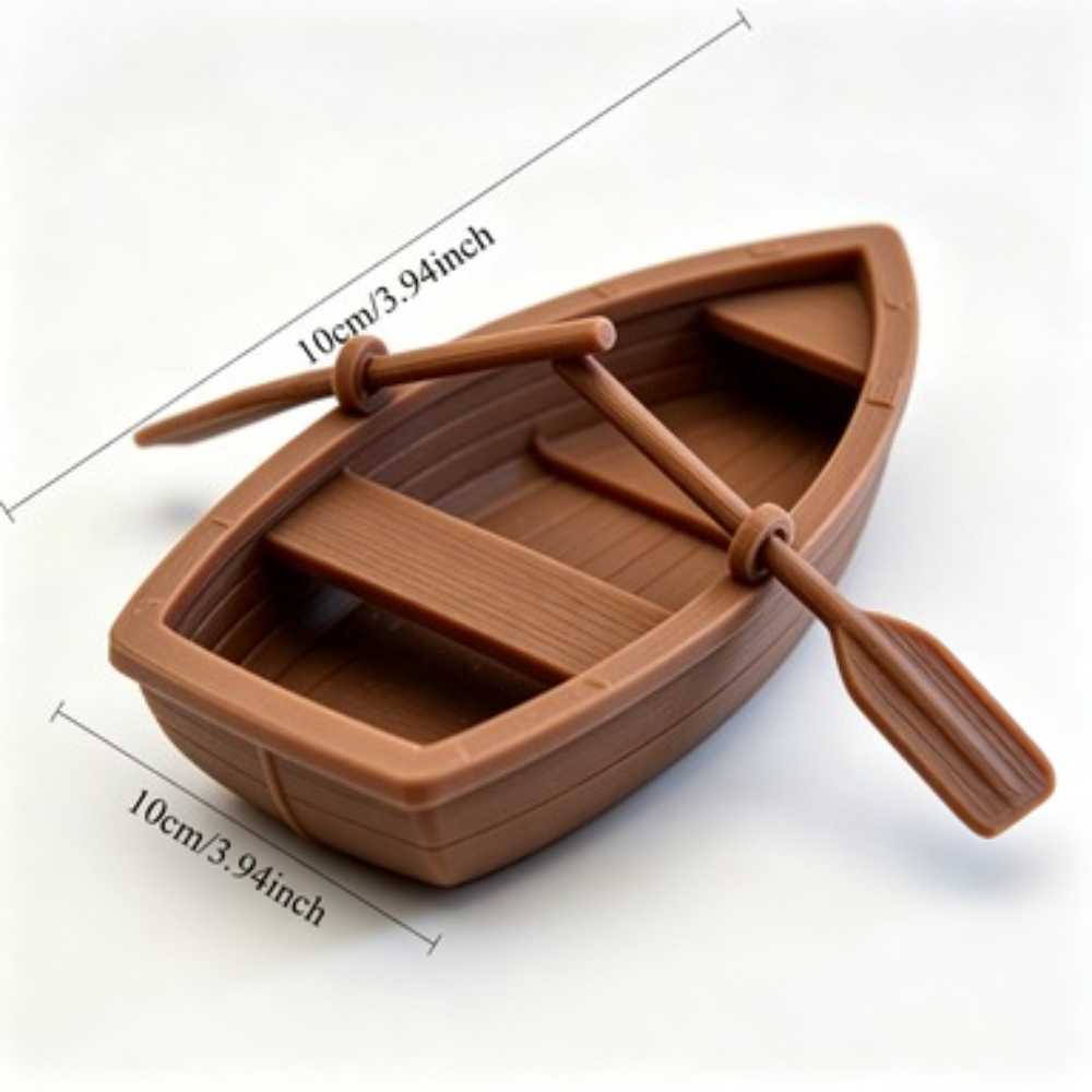 Mini Double Oar Wooden Boat Aq - огляд і ціна Aquarium Fish To Buy