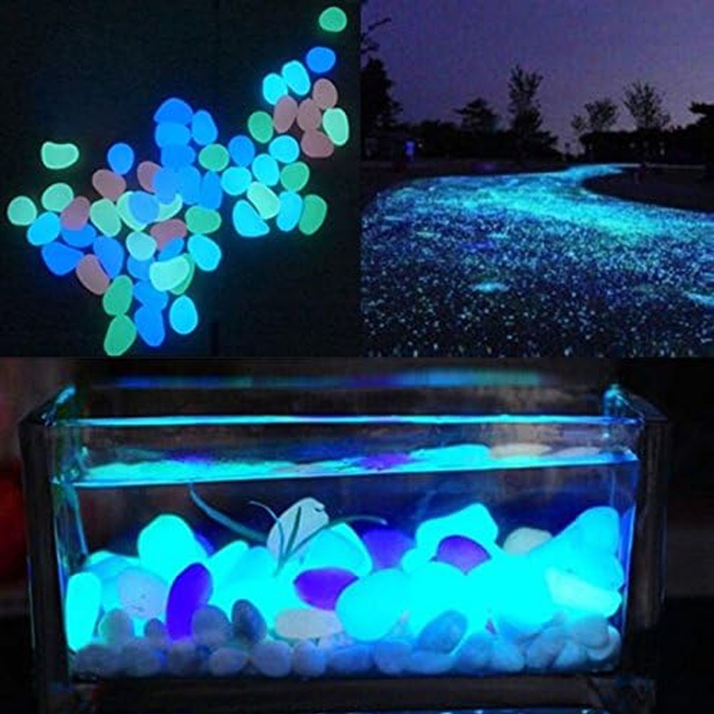 Fish Tank Rocks Glow Blue Pebb - огляд і ціна Aquarium Fishing