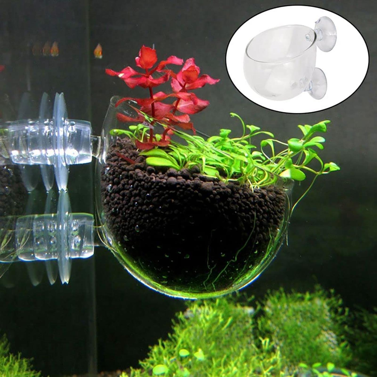 Aquatic Plant Pot Clear Acryli - огляд і ціна Aquarium Fish Pot