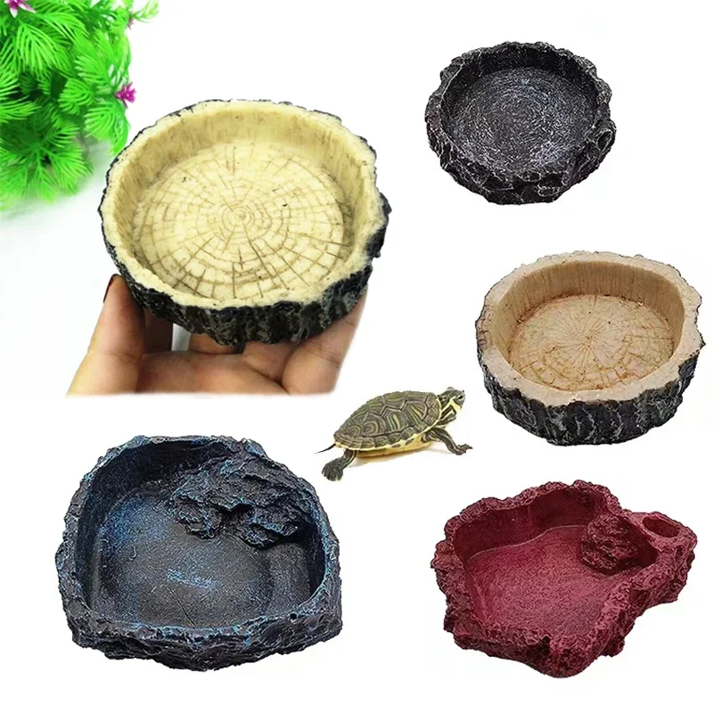 Pet Reptile Feeder Bowl Resin  - огляд і ціна Aquarium Fish Pot